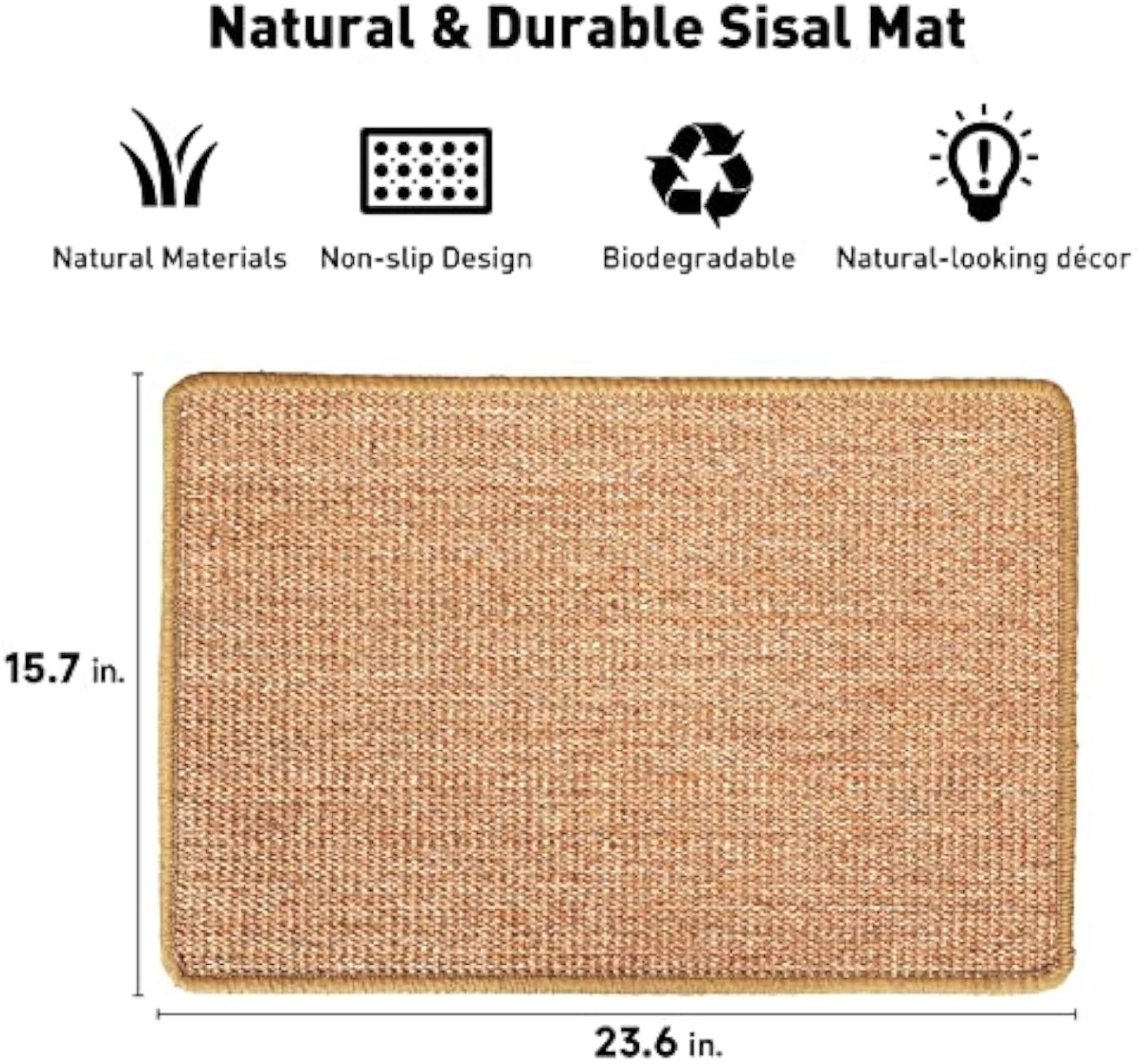 Cat Scratcher Mat 23.6 X 15.7 Inch