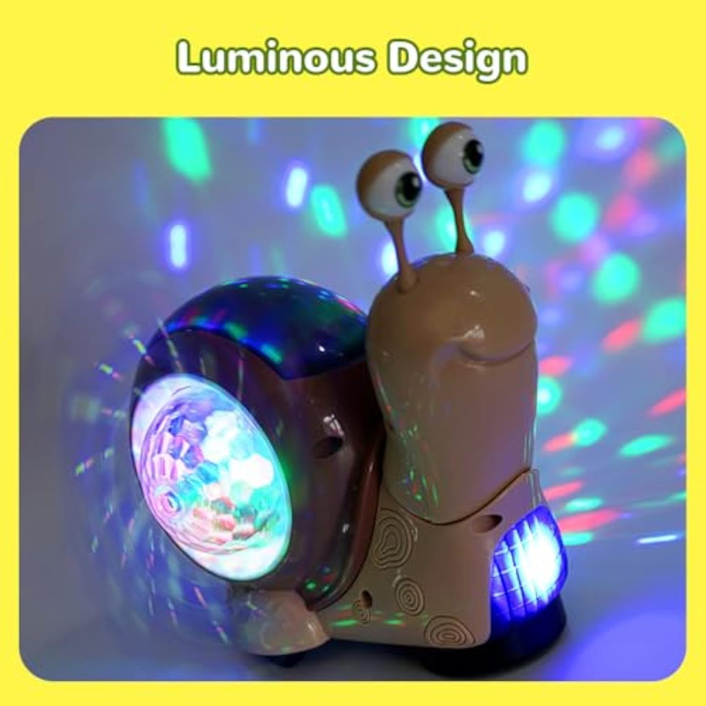 Glowing and Music Playing Crawling Snail