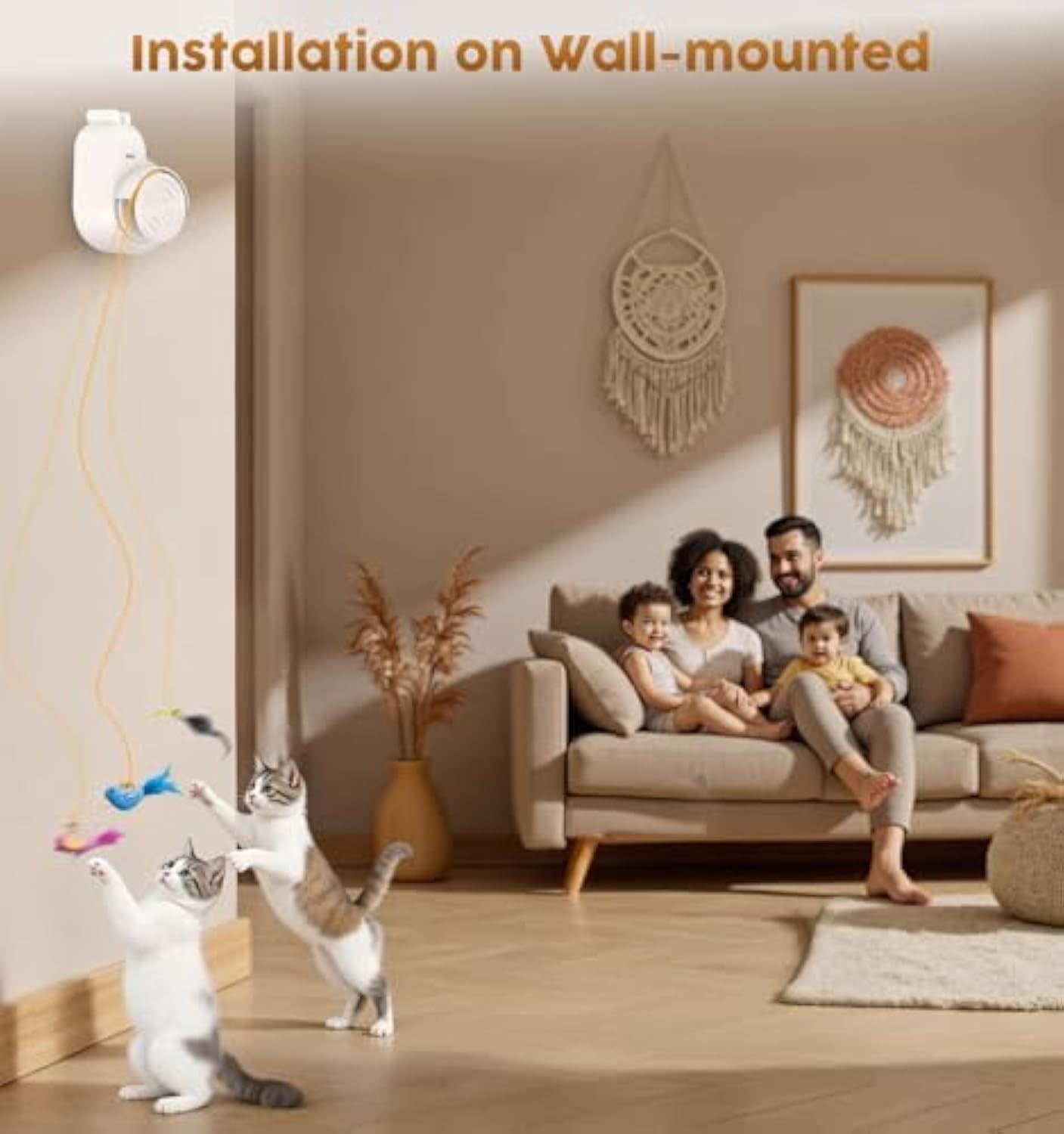 Interactive Cat Toys for Indoor Cats - Automatic Flying Bird