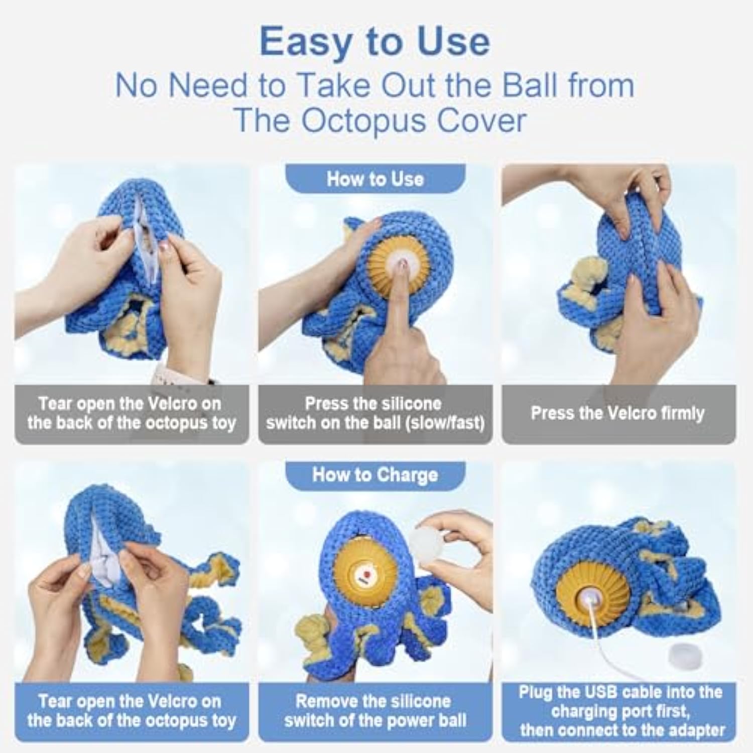 Interactive Dog Toys Octopus