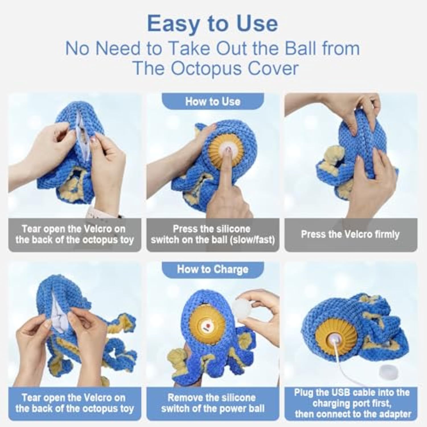 Interactive Dog Toys Octopus