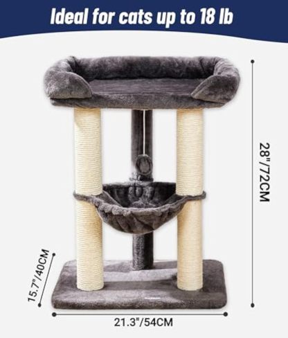 28" Cat Tree Tower for Indoor Cats