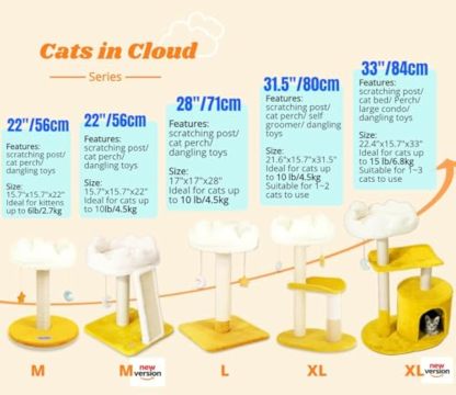 New Cloud Cat Tree Tower