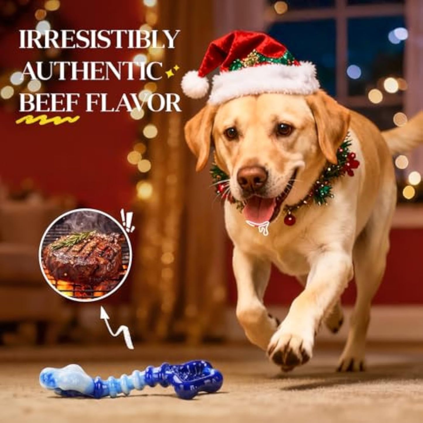 Indestructible Dog Toys for Aggressive Chewers: 2-Pack Tough Chew Toy for Large Dogs