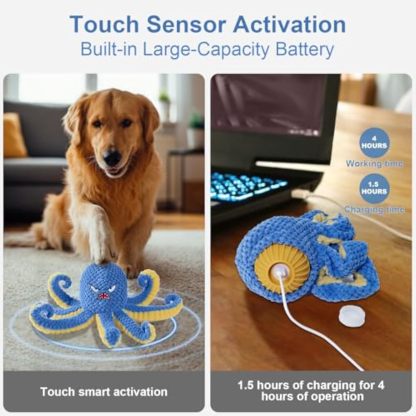 Interactive Dog Toys Octopus