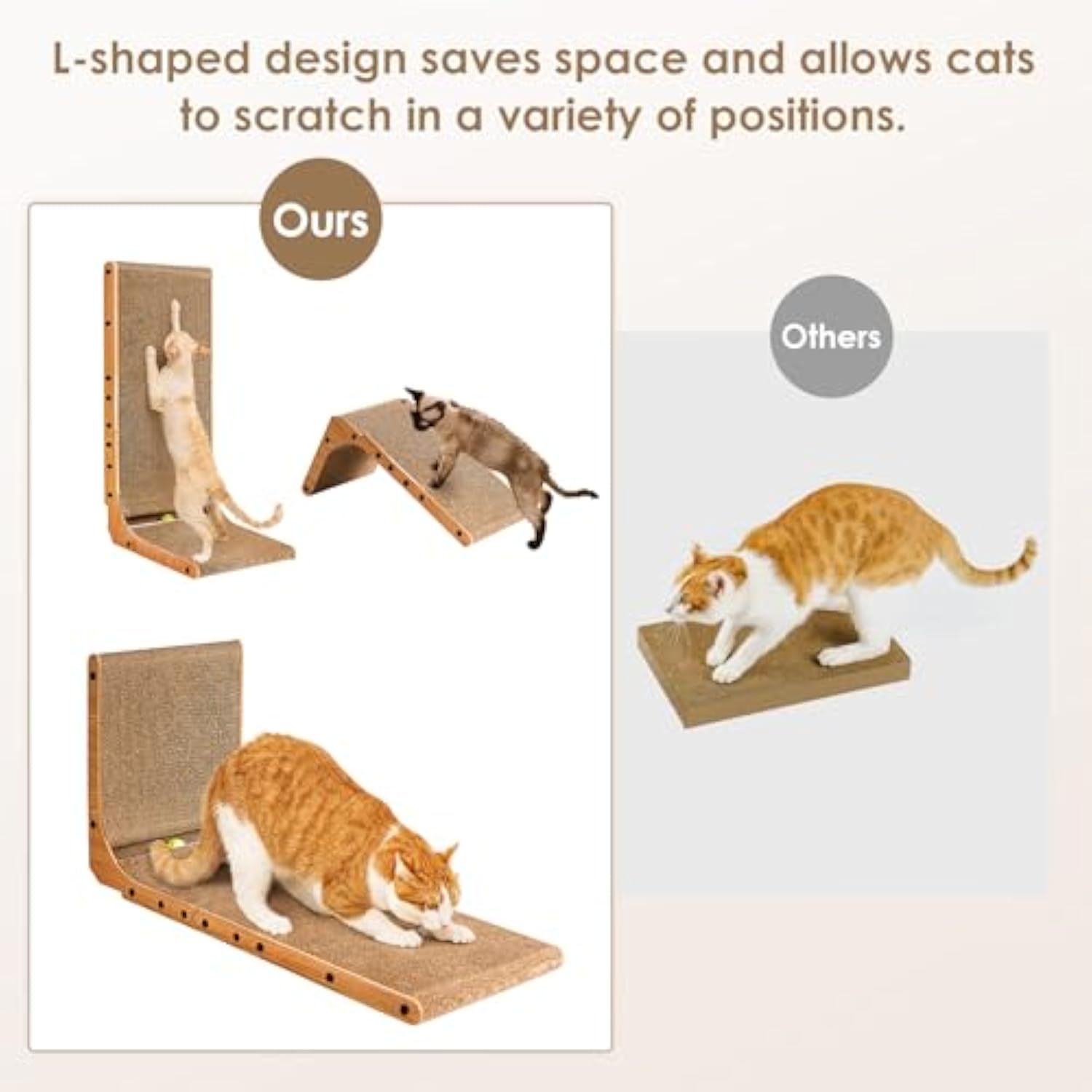 Cardboard Cat Scratcher for Indoor Cats