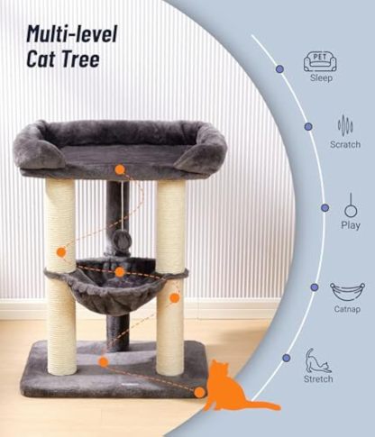 28" Cat Tree Tower for Indoor Cats