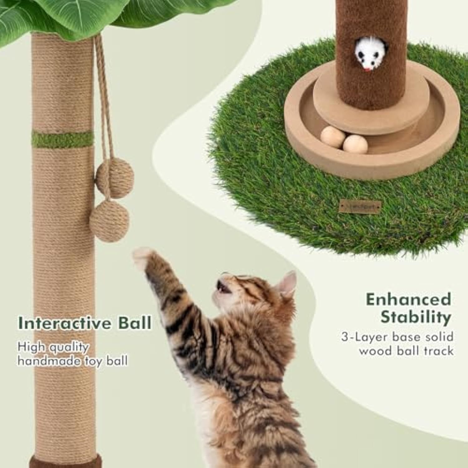 Cat Scratching Post 35'' Tall