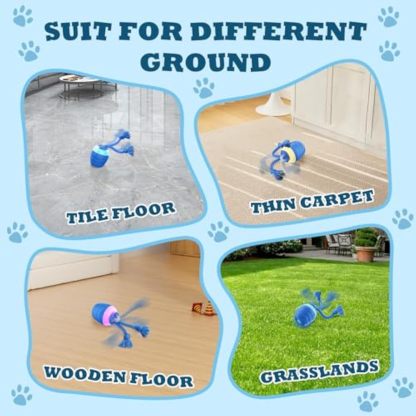 Interactive Dog Toys - 2025 Upgraded Motion Activated Balls for Medium/Large Dogs