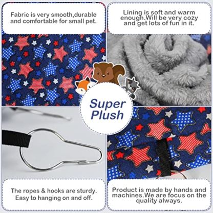 Ferret Rat Hammock Set Guinea Pig Hideout Bed