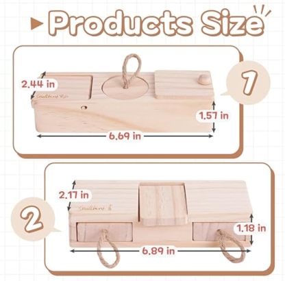 Interactive Wooden Pet Rabbit Toys