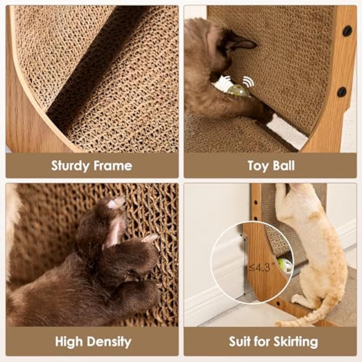 Cardboard Cat Scratcher for Indoor Cats