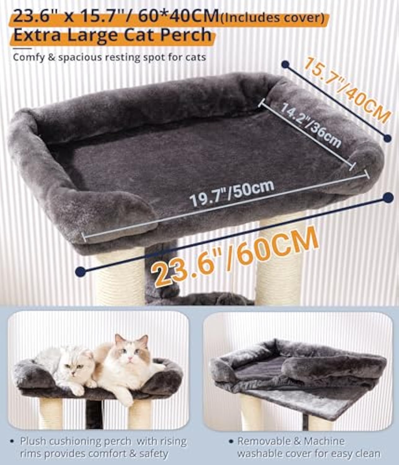 28" Cat Tree Tower for Indoor Cats