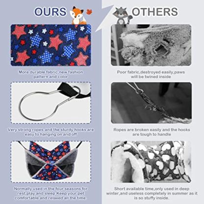 Ferret Rat Hammock Set Guinea Pig Hideout Bed