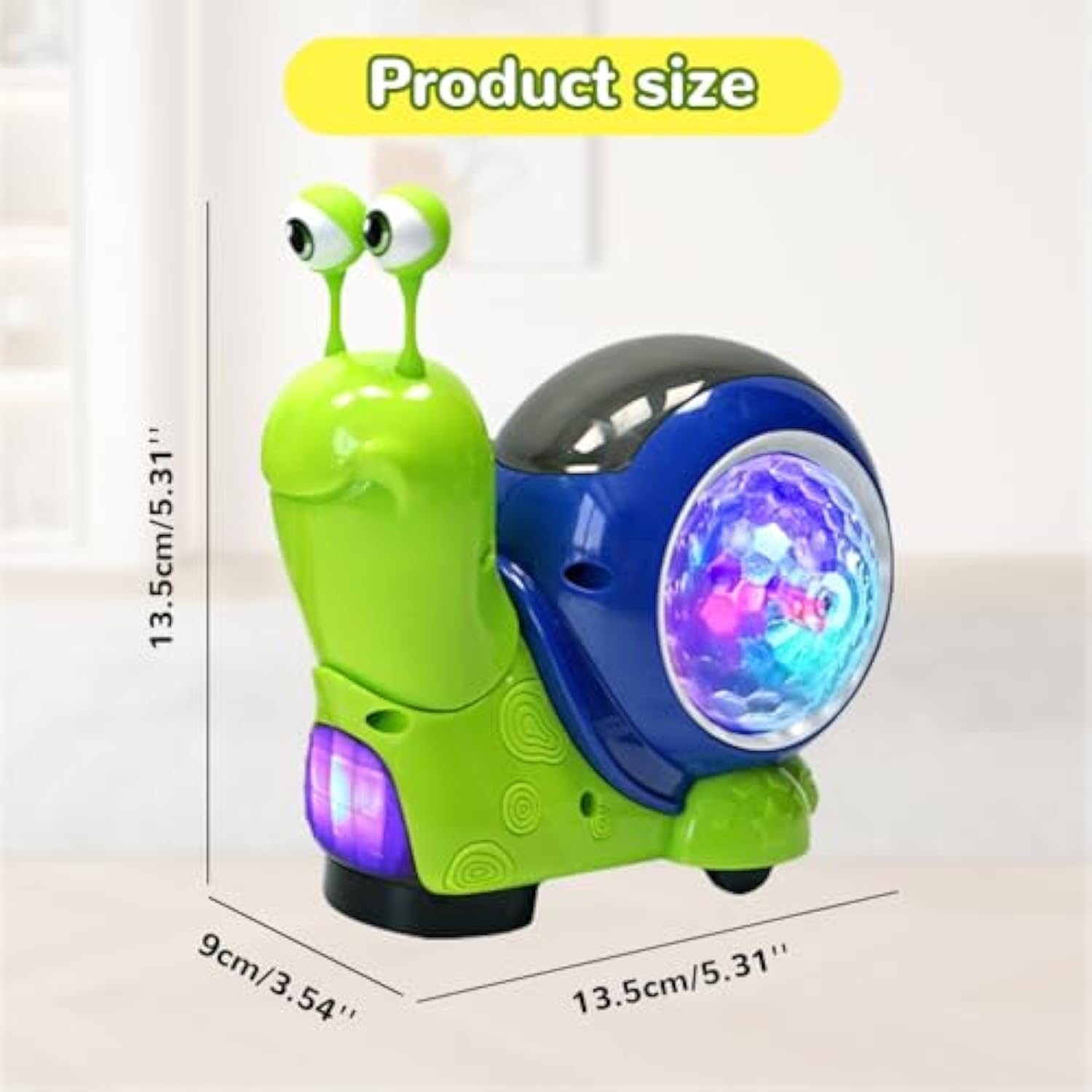 Glowing and Music Playing Crawling Snail