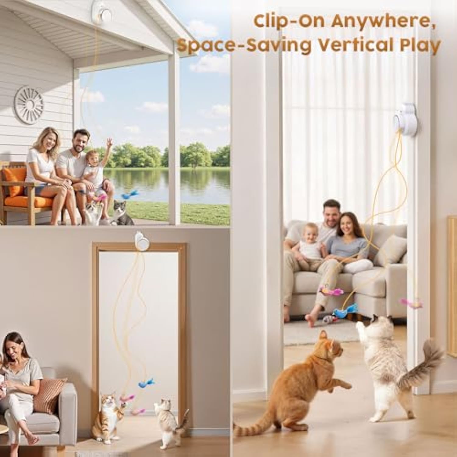 Interactive Cat Toys for Indoor Cats - Automatic Flying Bird