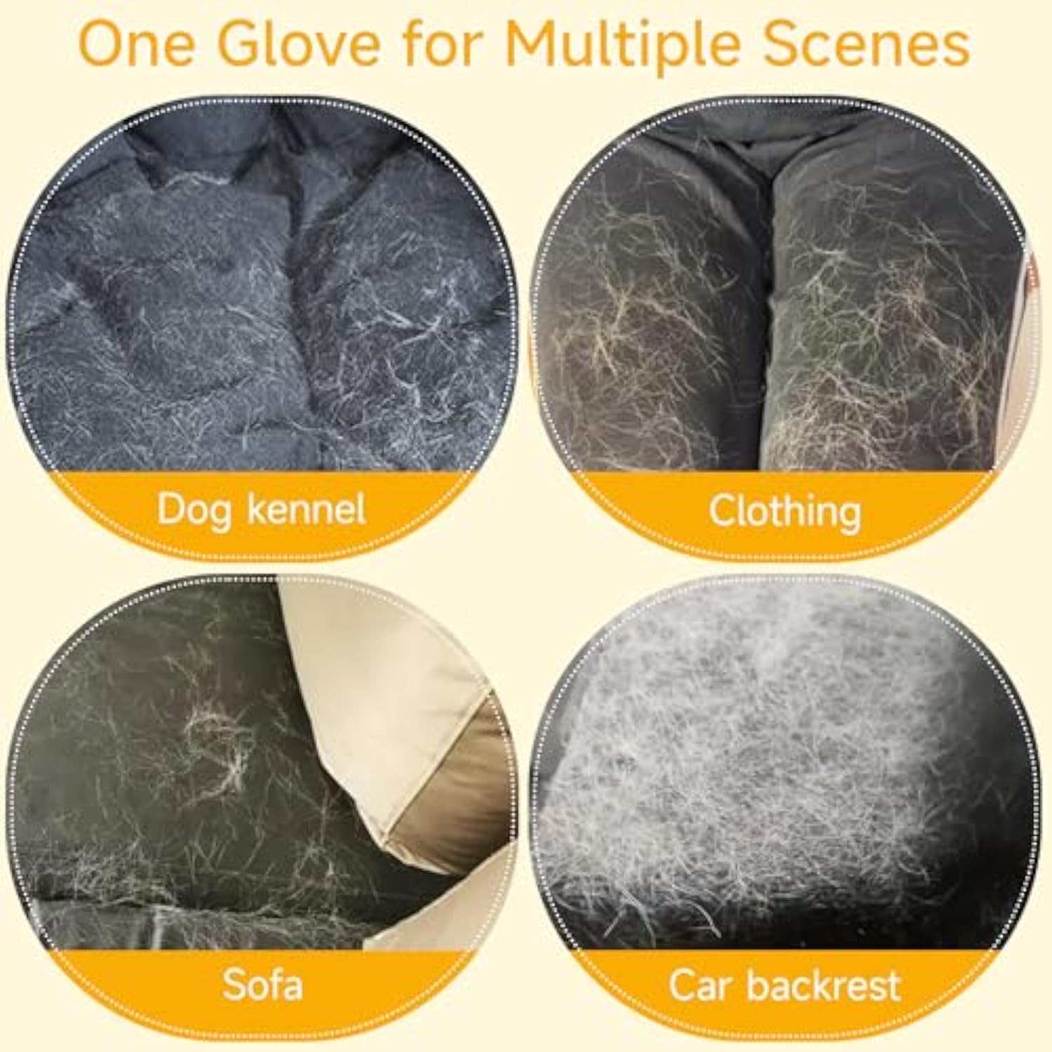2 Pcs Pet Hair Removal Glove