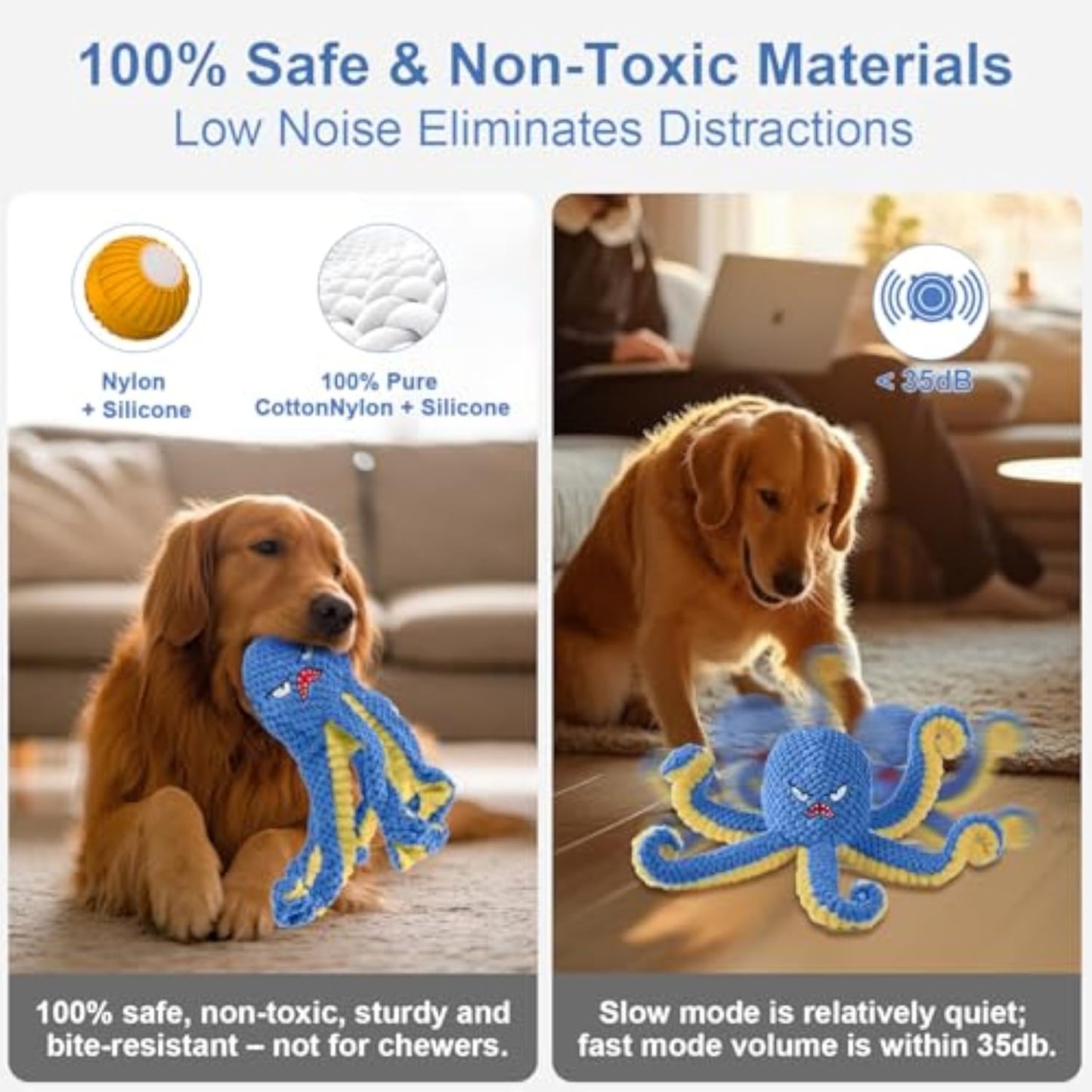 Interactive Dog Toys Octopus