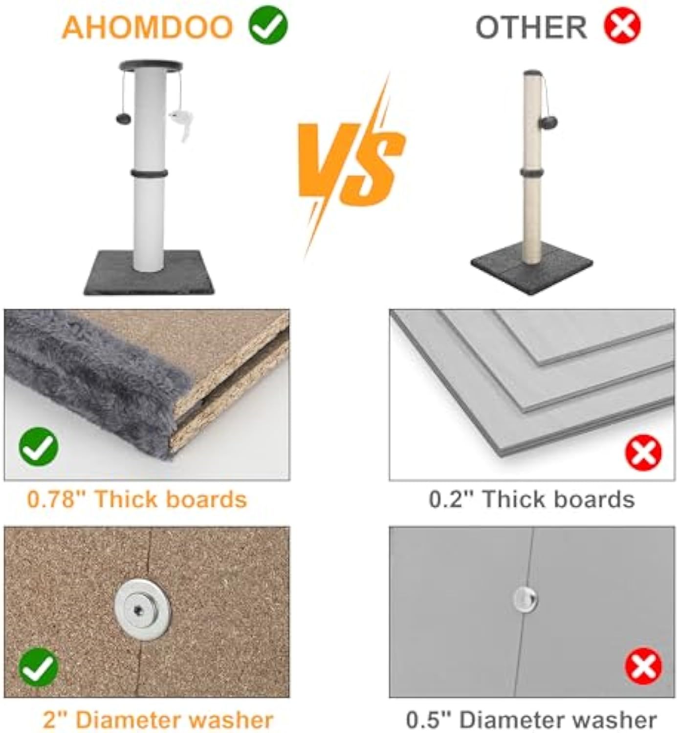 Cat Scratching Post 34 Inches 