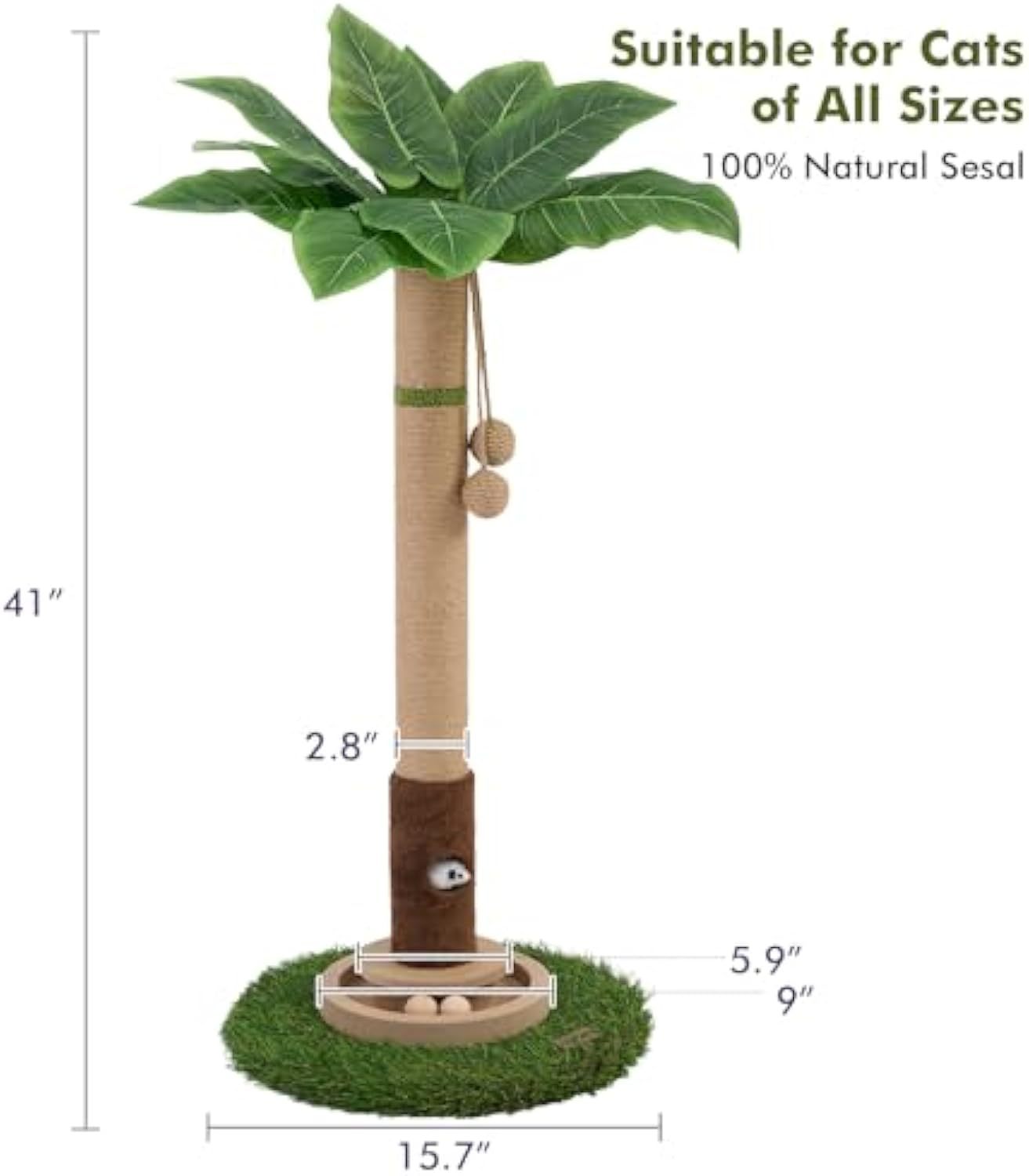 Cat Scratching Post 35'' Tall