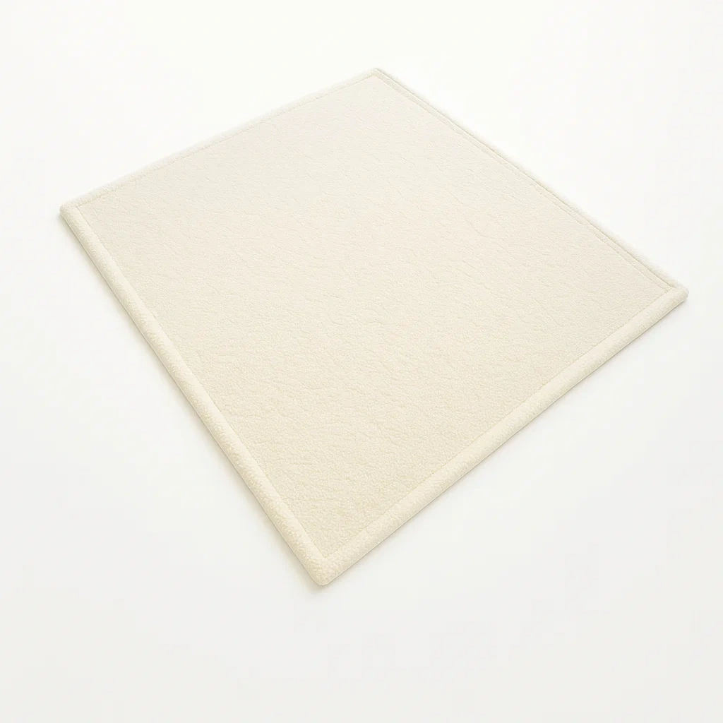 Tappeto in poliestere crema