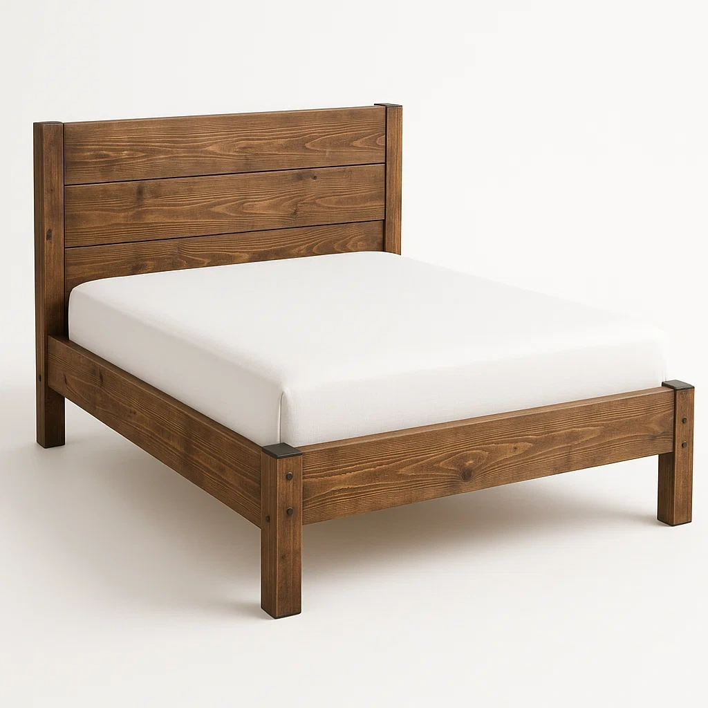 Struttura letto in legno marrone