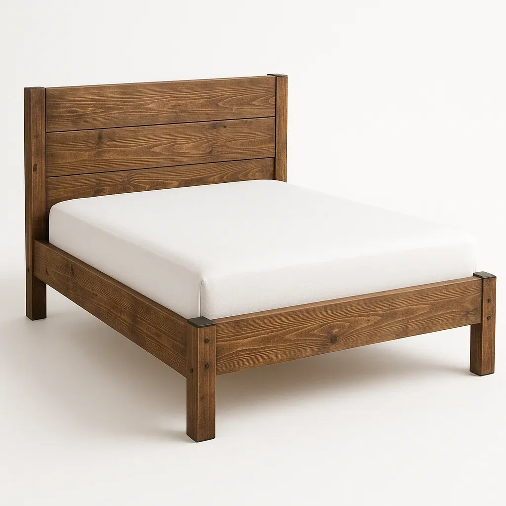 Struttura letto in legno marrone