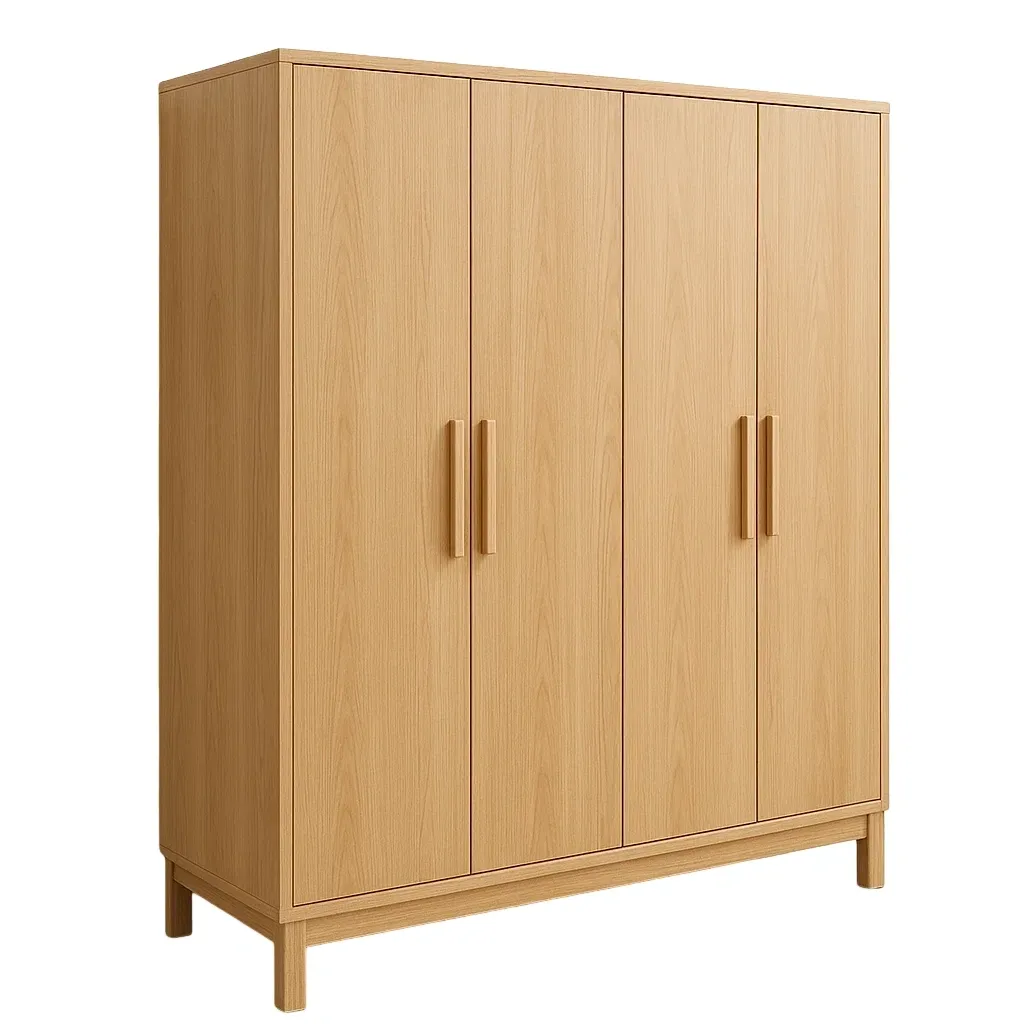 Guardaroba in legno a quattro ante 198×160×50 cm