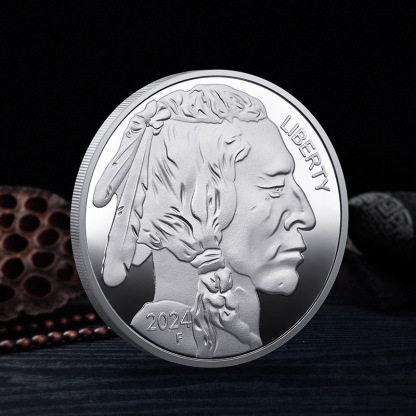 【Black Friday Early Bird Sale 】 1 oz Buffalo Silver Round | Silvertowne Mint