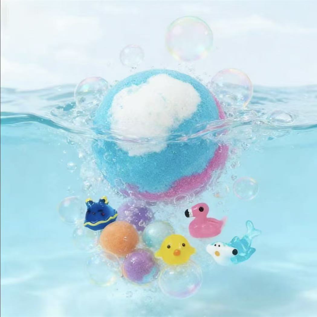 12 Bath Bombs + Surprise Ocean Toys Inside (Gift Box)