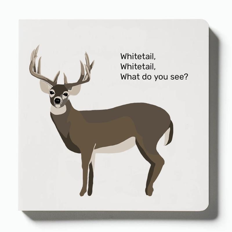 📚🦌 Whitetail, Whitetail, What Do You See? — Rounded-Corner & Reinforced Children‘s Book for the Hunting Family by Mueller Optics