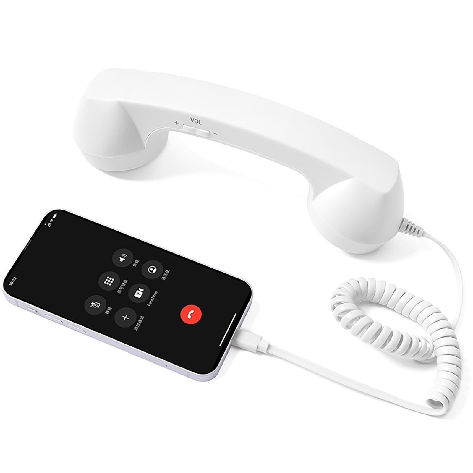 📞 Retro Phone Handset with Type-C Cable