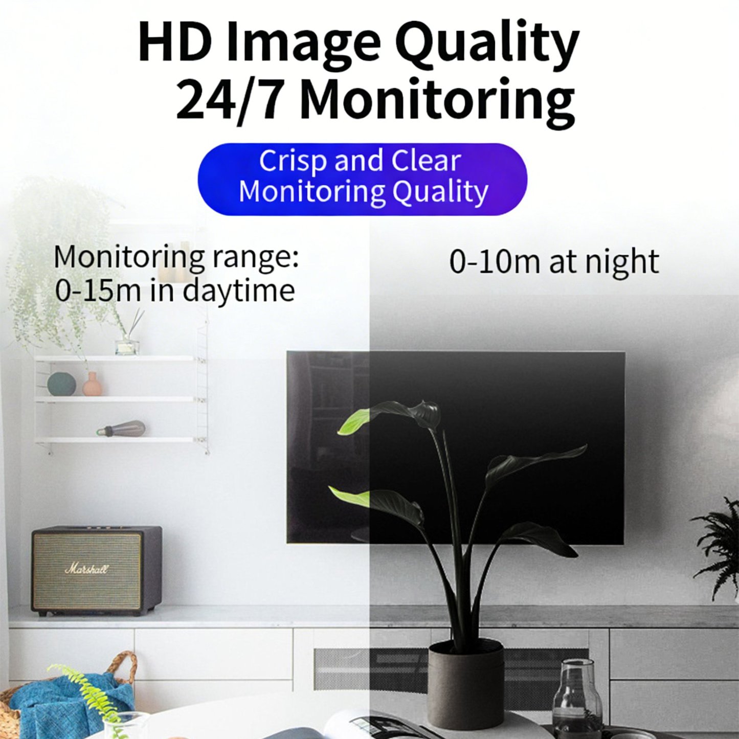 Smart Indoor Light Bulb-Style Surveillance Monitor✨