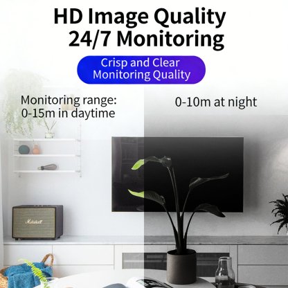 Smart Indoor Light Bulb-Style Surveillance Monitor✨