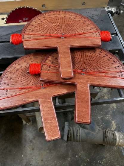 🔥 📐 Precision Angle Finder – Handcrafted Birch Wood Degree Tool