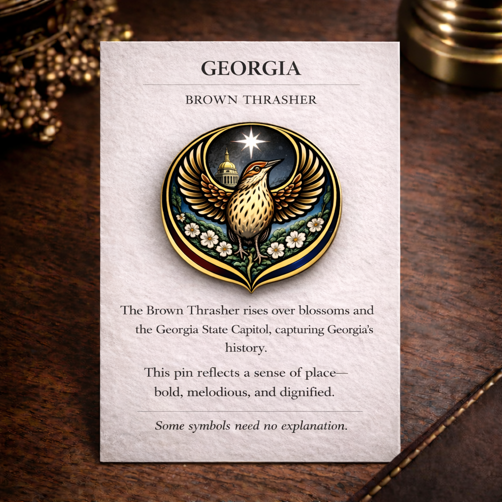 State Bird Pins Collection