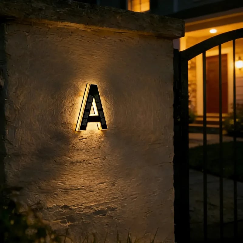 🔥Last Day 75% OFF🔥Solar Lighted House Numbers LED Numbers, Waterproof for Outside