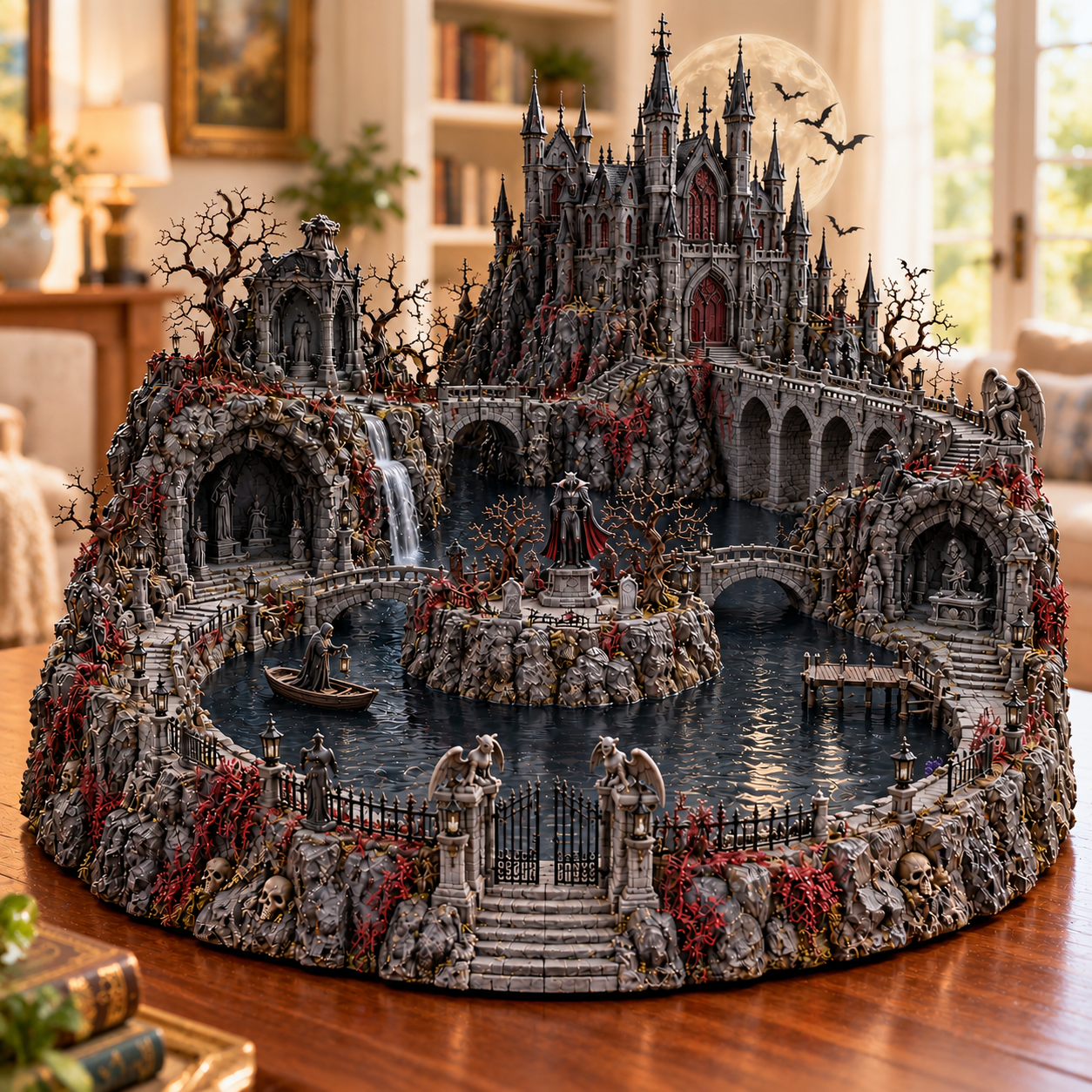 Haunted gothic castle display