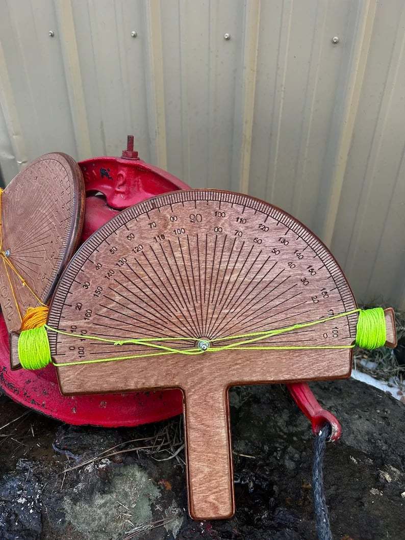 🔥 📐 Precision Angle Finder – Handcrafted Birch Wood Degree Tool