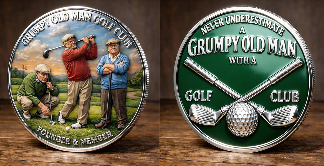 🏆New Year 60% OFF- Grumpy Old Man Golf Club Commemorative Coin