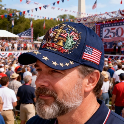 🦅Eagle & Liberty & Cross🎆United States 250th Anniversary Hat🧢-BUY 2 FREE SHIPPING