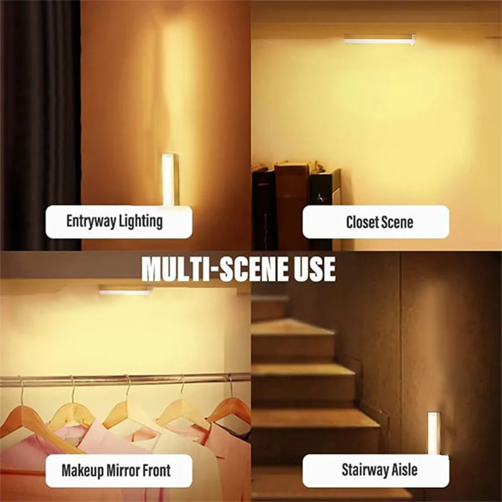 🔥💡 Punch-free Smart Sensor Magnetic Rechargeable LED Lights