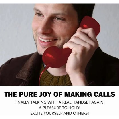 📞 Retro Phone Handset with Type-C Cable