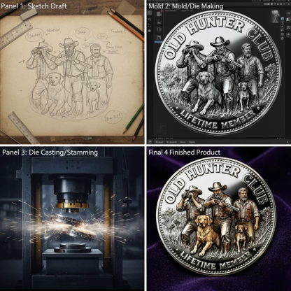 🦌Old Hunter Club: Lucky Coin & Lifetime Glory Medal