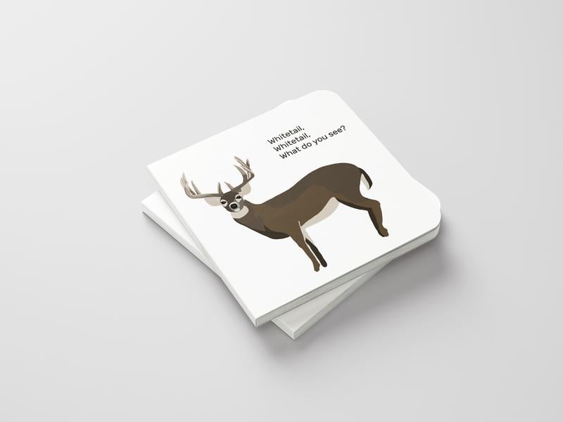 📚🦌 Whitetail, Whitetail, What Do You See? — Rounded-Corner & Reinforced Children‘s Book for the Hunting Family by Mueller Optics