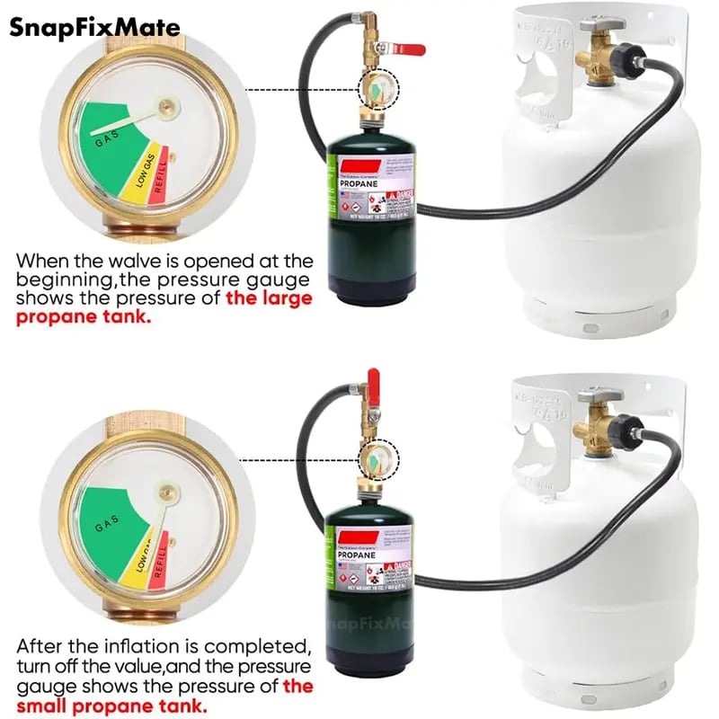 ✨36 Inch Propane Gas Tank Adapter Connector