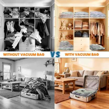 🔥 LAST DAY 49% OFF-Cordless Travel Vacuum Storage Compression Bag Set