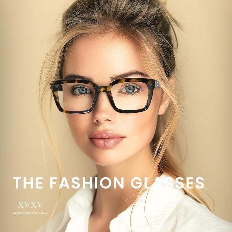 🔥Hot Sale-✨👓3 Pack Tortoiseshell Reading Glasses – Blue Light Blocking Oversized Square Readers
