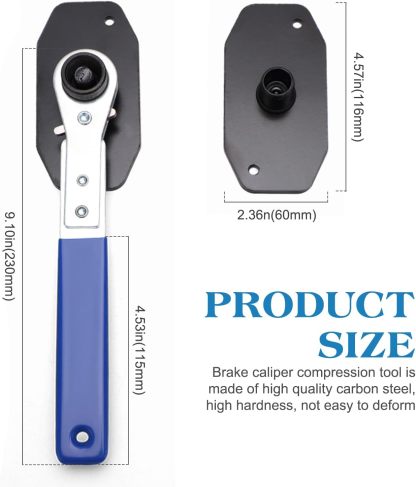 💥Last Day 49% OFF 🚗 -360° Rotating Ratchet Brake Caliper Tool