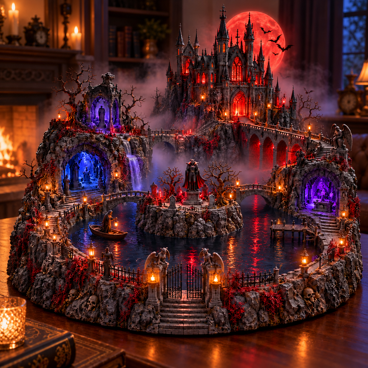 Complete haunted kingdom display